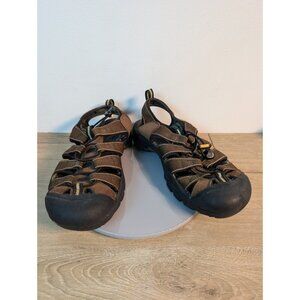 KEEN Newport H2 Men’s Size 12 Brown Waterproof Hiking Sandals Toe Guard Trail